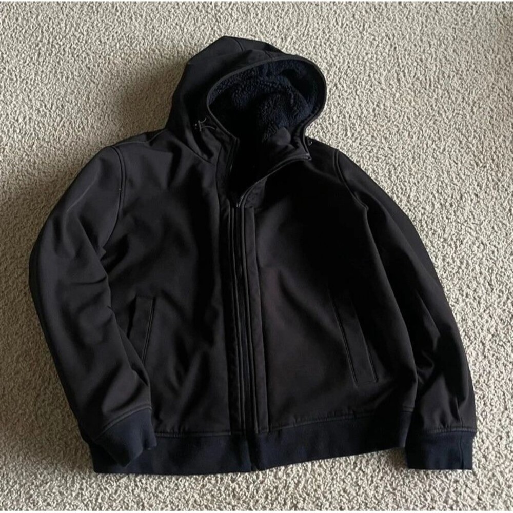 Men’s Dockers XL Sherpa-Lined Bomber Jacket – Black
